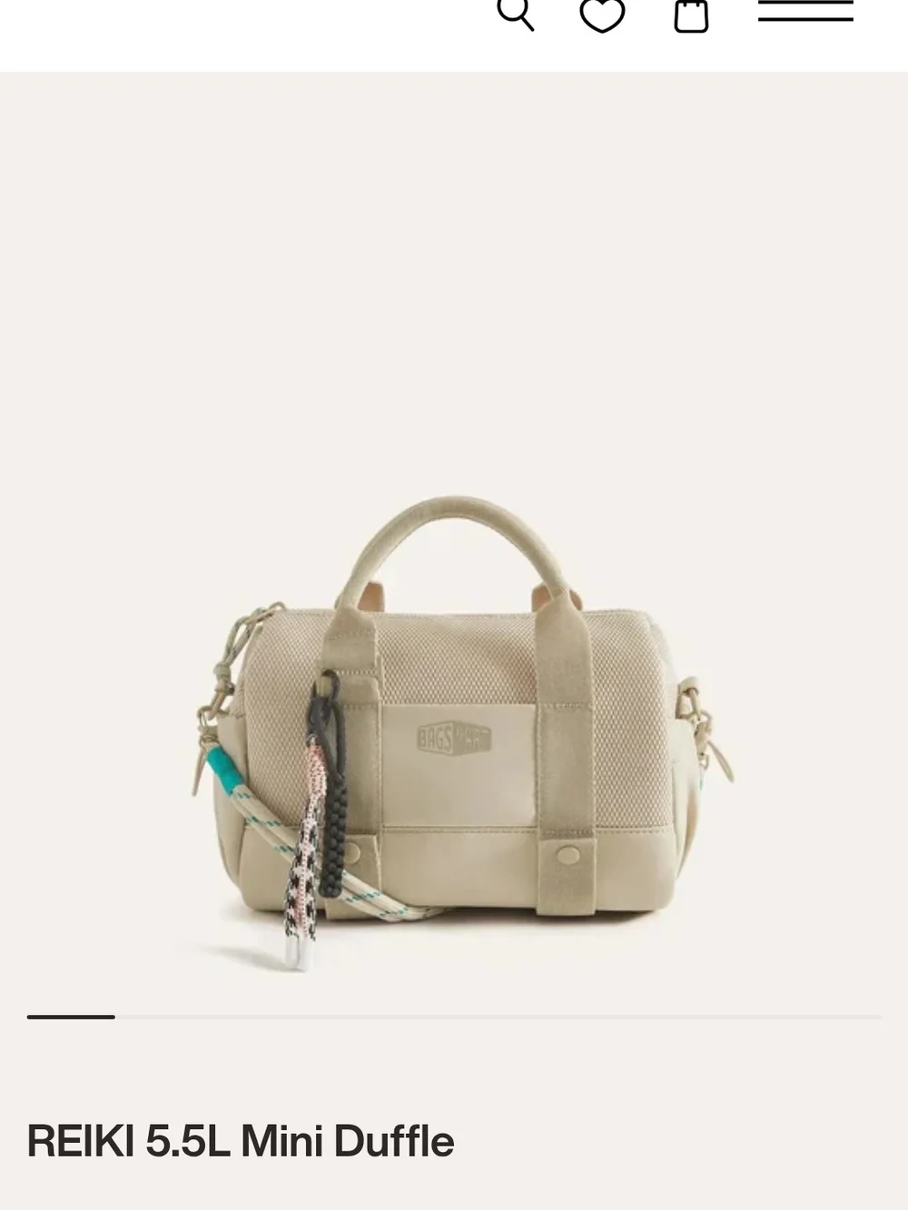 REIKI 5.5L Mini Duffle in Beige - Picture 1 of 6